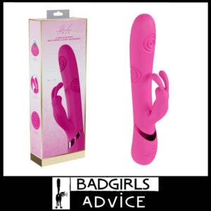 VIVE | Mimi 25cm G Spot Tapping 10 Speeds Vibrations Rabbit Usb Sex Toy 1000 Combo Silicone Pink