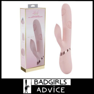 VIVE | Fronda G Spot Tapping 25cm Vibrating Long Clit Leaf Nub Rabbit 10 Speeds Usb Pink