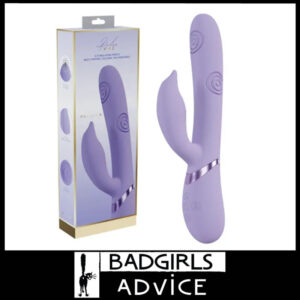 VIVE | Pallina Tapping 25cm Vibrating Long Clit Dolphin Nub Dual Sex Toy 10 Speeds Usb Purple