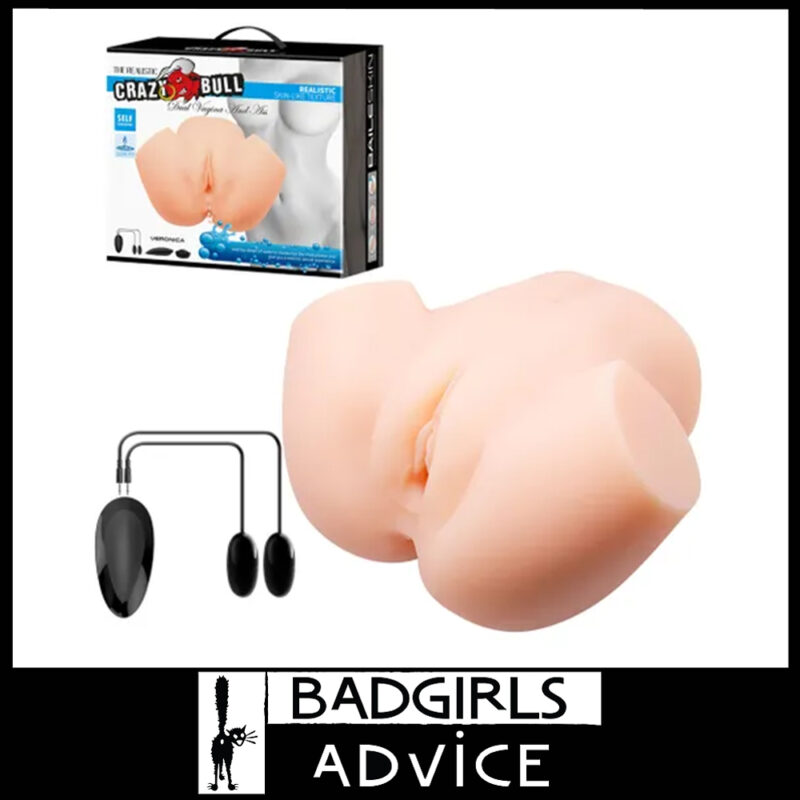Crazy Bull | Masturbator Veronica Battery 1.6kg Vibrating Torso 20cm Tpr Beige