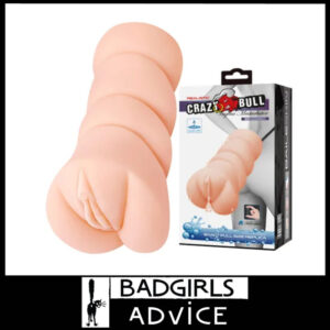 Crazy Bull | Masturbator Tunnel 3D Vagina Stroker Tight 13.5cm x 7cm Tpr Beige
