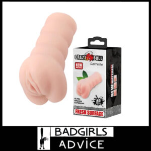 Crazy Bull | Masturbator Lorraine Super Tight Pussy 14.8cm Vagina Stroker Tpr Beige