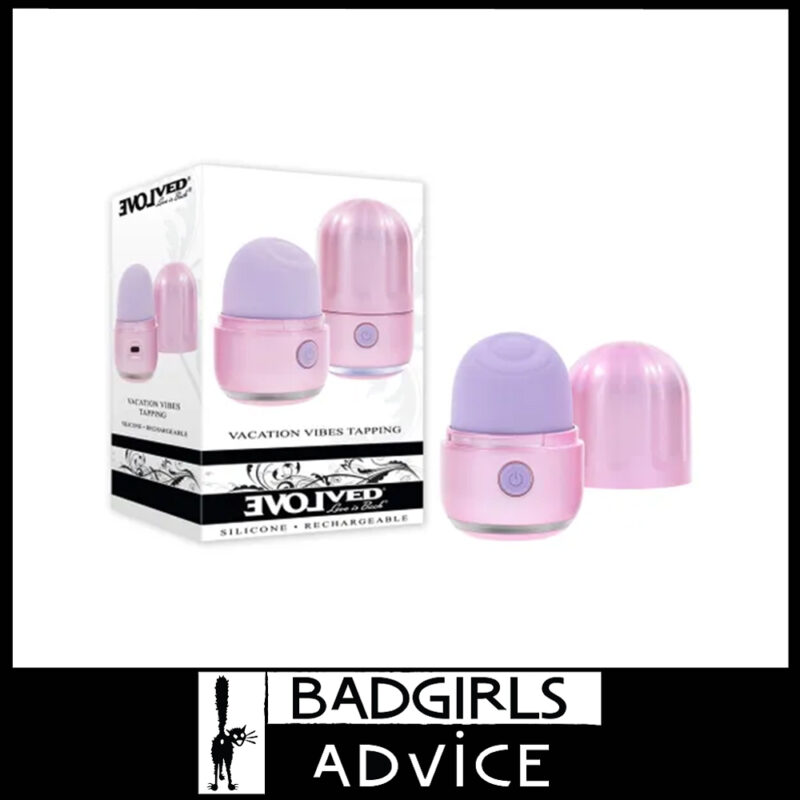 Evolved | Vibrator Vacation Vibes 5 Tapping Patterns Usb 8.6cm Waterproof Clit Sex Toy Pink