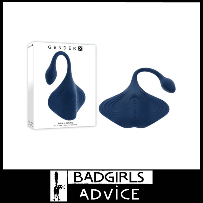 Gender X | Daily Grind Usb Vibrating Sitting Pad Anal Plug 9 Speeds 32.5cm Tall Soft Silicone Blue
