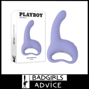 Playboy Pleasure | Vibrator Usb Nice To Meet You 19.5cm Moving 10 Speed 21 Levels Pulsator Purple