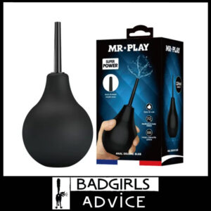 Mr Play | Anal Douche 16.7cm Medium Capacity Squeeze Bulb 224ml Black