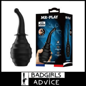 Mr Play | Anal Douche 23.2cm x 8.9cm Large Capacity 330ml M6 - Black