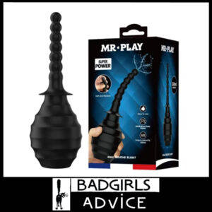 Mr Play | Anal Douche 26.2cm Large Capacity Squeeze Bulb 330ml M7 - Black