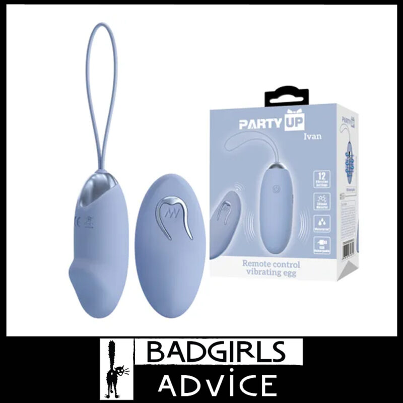 Party Up | Little Penis Egg 12 Vibrator Ivan Remote Usb 7.5cm Silicone - Purple