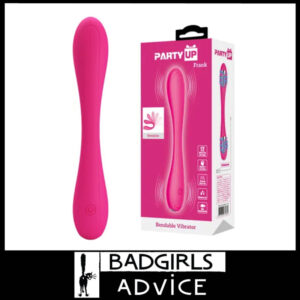Party Up | Bendy Vibrator Frank U Shape Sex Toy Usb 12 Speeds 17cm Waterproof Pink