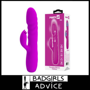 Party Up | Rabbit Vibrator Bob 4 Rotating Thrusting Usb 20.5cm 12 Speeds Waterproof - Purple