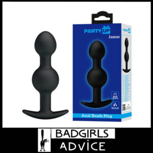 Party Up James Anal Bead Plug 10.4cm Wobble Balls Within
