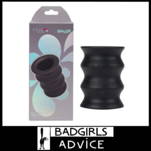 Maia | Black Cock Sex Toy Male Masturbator Eli Tunnel 10cm Travel Mini Toy Liquid Soft Silicone