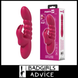 Party Up | Super Soft Silicone Rabbit Vibrator Brynlyn Usb 18.2cm 7 Speed Memory Chip - Pink