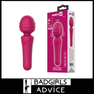 Party Up | Super Squishy Soft Silicone Body Wand Massager 7 Vibrator Duuna 17cm Pink
