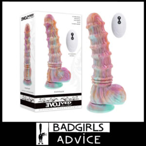 Evolved | Vibrator Remote Weird Looking Cock Fantasy Turbo Mode 27.6cm Silicone Orange