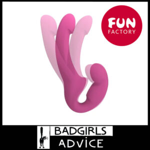 Fun Factory | Double Ender Strapless Strap On Flexi 30cm Share Light Silicone Blackberry Purple