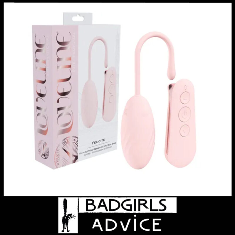Loveline | Vibrator Egg Usb Felicite 19cm Waterproof Remote 10 Speeds Silicone - Pink