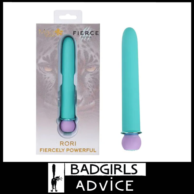 Maia | Vibrator Long Hard Bullet Rori 10 Speeds 15.2cm x 2.2cm Intense Feel Waterproof- Blue