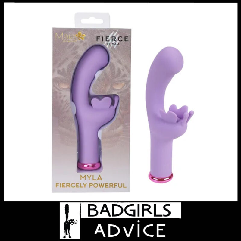 Maia | Rabbit Vibrator Mini Myla 21 Levels 2 Motors 15.9cm Waterproof Clit Hugging- Lavender