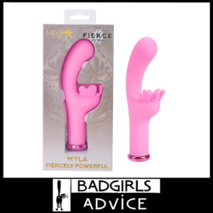 Maia | Rabbit Vibrator Mini Myla 21 Levels 2 Motors 15.9cm Waterproof Clit Hugging- Pink