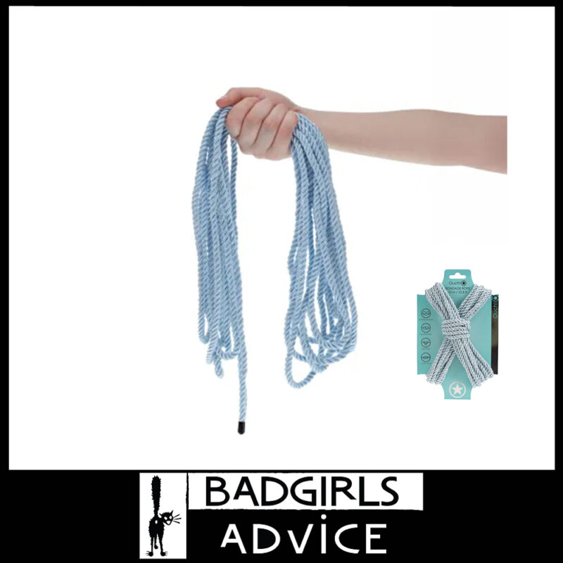 OUCH! | Bondage Rope 40% Polyester 60% Cotton 10 Metres Long Powder Blue