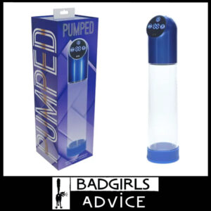 Pumped | Automatic Waterproof Penis Sucking Pump Usb 31.5cm - Blue Metal