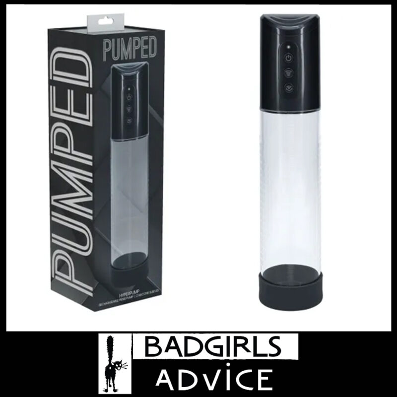 Pumped | Hyperpump Automatic Pump Usb 29.2cm 4 Speeds Vacuum Suction Grey Gunmetal