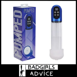 Pumped | Engage Automatic Penis Pump Usb 30cm Soft Silicone Tunnel 6 Speeds Blue