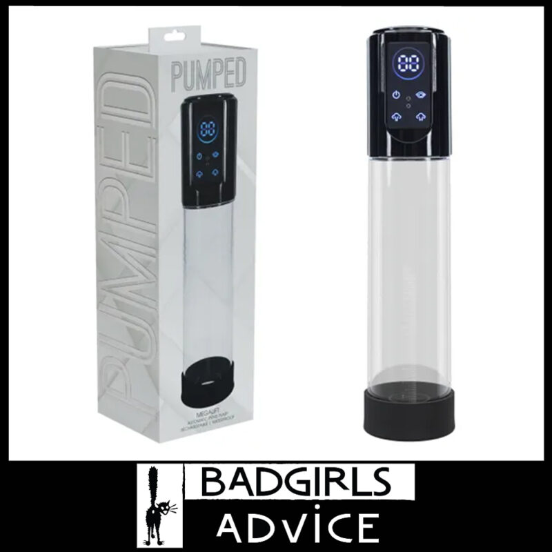 Pumped | MegaLift Automatic Suction Penis Pump 7 Speeds Usb 20cm Insert - Black