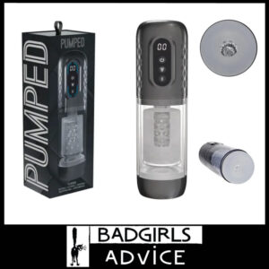 Pumped | Automatic Male Masturbator Usb 29.8cm Vacuum Rotates Vortex Tpe Gunmetal
