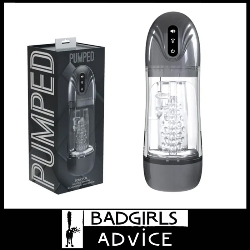 Pumped | Auto Male Masturbator SonicPull 25cm Usb 2 Motors 10 Penis Suction Pump Gunmetal