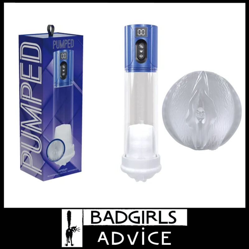 Pumped | Automatic Penis Pump Pussy Tunnel 6 Speeds Usb 31cm HyperLift Blue