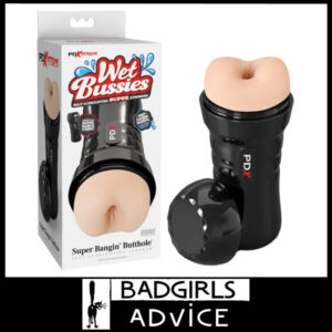 PDX | Wet Bussies Super Bangin Butt Masturbator 20.8cm Tpr Water As Lube - Beige