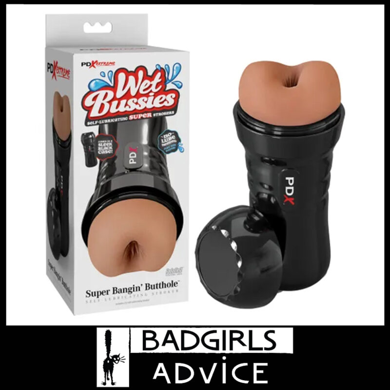 PDX | Wet Bussies Super Bangin Butt Masturbator 20.8cm Tpr Water As Lube - Brown