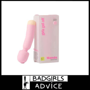 Girls Get Off | Massager Wand Vibrator 16.8cm Wanda 10 Levels Usb Waterproof Silicone Pink