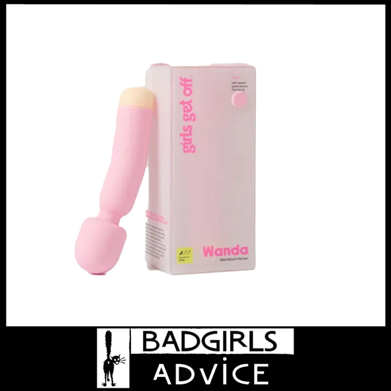 Girls Get Off | Massager Wand Vibrator 16.8cm Wanda 10 Levels Usb Waterproof Silicone Pink