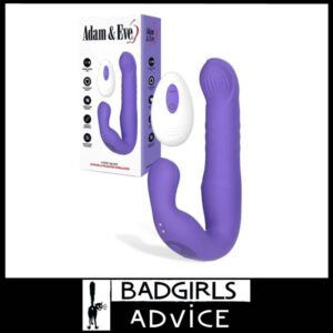Adam & Eve | Vibrator P-Spot Milker Moves 10 Speeds Vibrate Usb Remote Silicone Purple