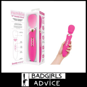 Bodywand Rumble Wand 10" Massager Wand sextoy Usb 12 Level Vibes Hot Pink