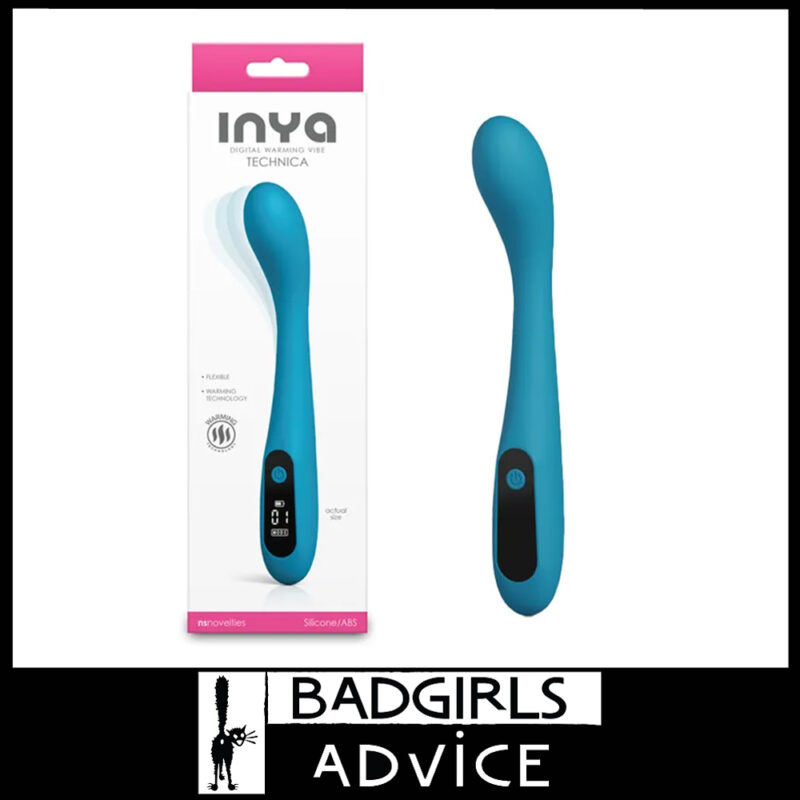 INYA Technica | Warming Vibrator Usb Flexi 19.2cm 10 Speeds sextoy Teal Green