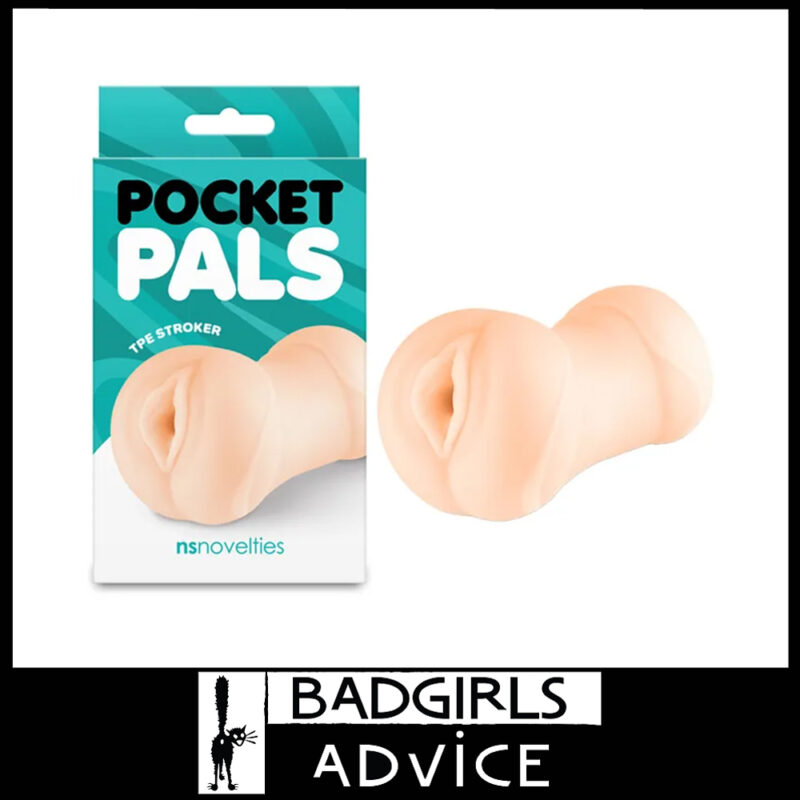 Pocket Pals | Male Masturbator sextoy Vagina Stroker Tpe 9.7cm x 6.3cm Flesh