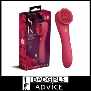 Secret Kisses Rosegasm Rose Quake 9 Tapping 9 Vibrator sextoy Usb Red Silicone