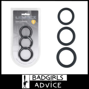 LEVELZ Classic Silicone Cock Ring Set - L/XL/XXL
