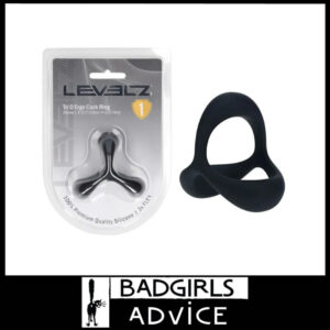 LEVELZ Tri O Ergo Silicone Cock Ring - Black