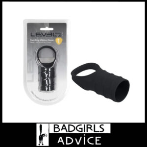 LEVELZ Silicone Cock Ring & Ribbed Sleeve