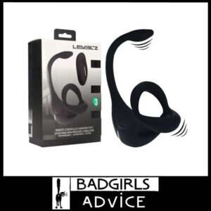 LEVELZ Remote Vibrating 2 Motors Trio Cock Ring Prostate 17cm Insert