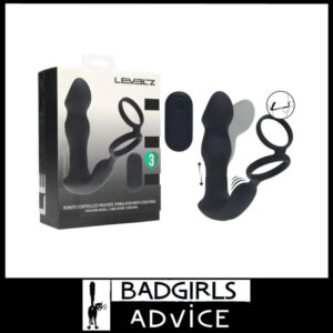 LEVELZ Remote Thruster 12.6cm Insert Vibrator Prostate 3 Motors Cock Ring