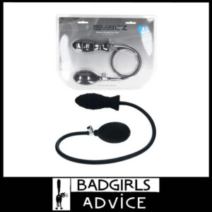 LEVELZ Ribbed Inflatable Anal Plug Expands in Anus 3.8cm Up to 15cm