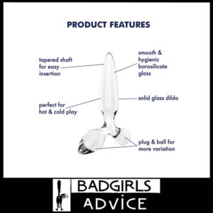 Satisfyer Triple Crystal 2 Anal Plug 22cm Long Everlasting Pyrex Dildo Clear