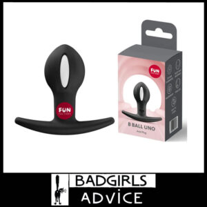 Fun Factory B Balls Uno Weighted Wobbling Anal plug 7.3cm x 3.4cm Black